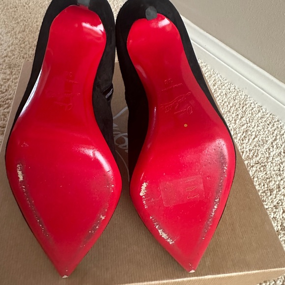 Christian Louboutin Lock So Kate 100 Suede Ankle Boots - Picture 4 of 8